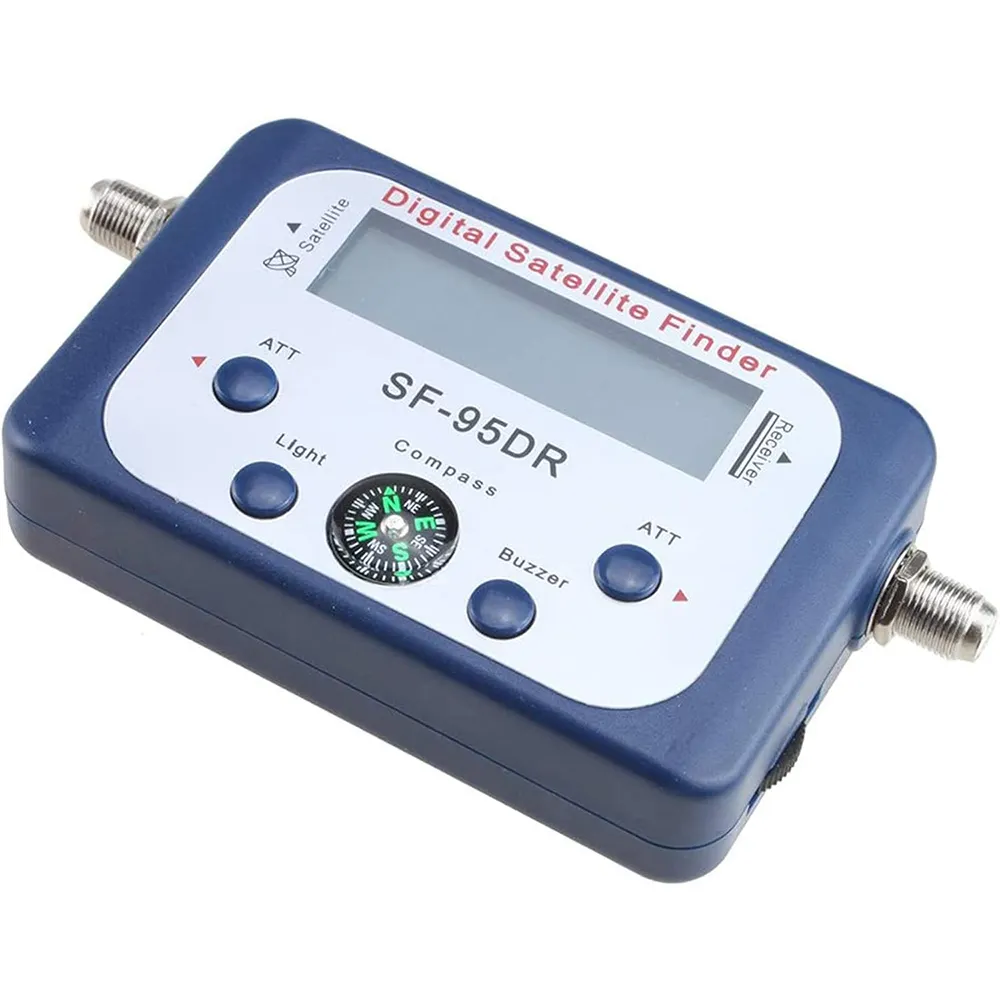 SF-95DR Satellite Finder Digital Signal Meter 950-2150 MHz Built-in Amplifier Backlight Compass Portable Decibel Meter