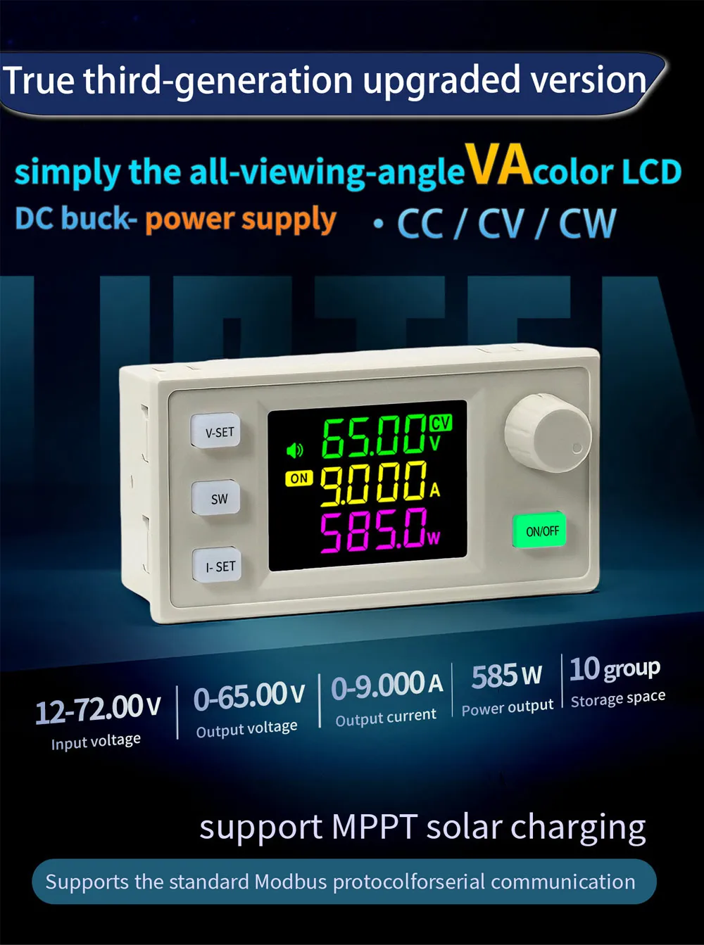 Sinilink XY6509X CNC Adjustable DC Power Supply Constant Voltage Constant Current Maintenance 65V 9A 585W Step-Down Module Sinilink XY6509X CNC Adjustable DC Power Supply Constant Voltage Constant Current Maintenance 65V 9A 585W Step-Down Module