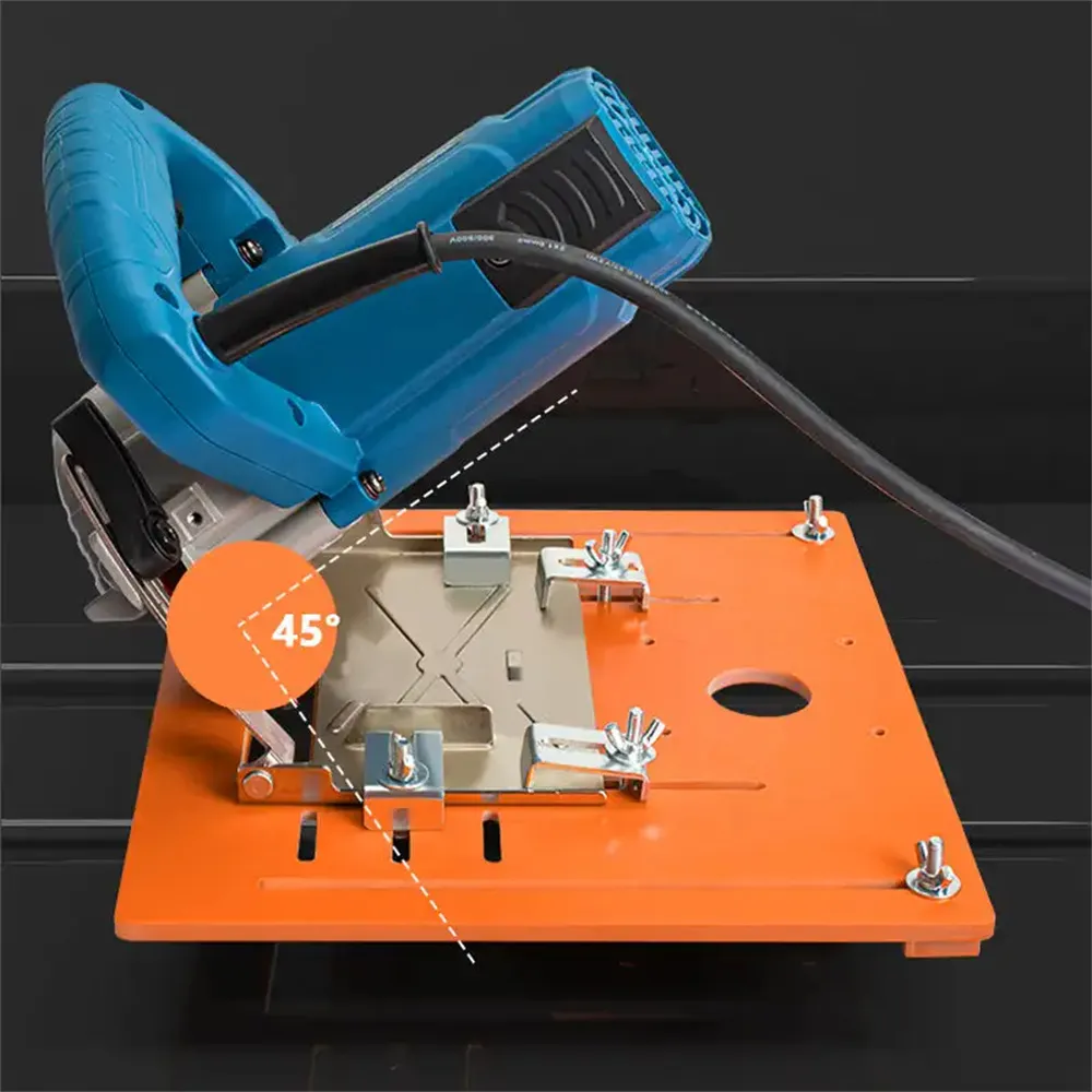 Circular Saw Base Plate Circular Saw Guide Rail Bottom Plate Bakelite 28x15cm 28x20cm 28x25cm Laser Scale Adjustable Leaning Bar for 4-Inch Motors Universal Compatibility