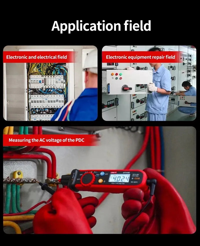 UNI-T Pen-Type Meter Digital UT118C 600V DC AC Voltmeter True RMS Frequency Meter NCV Capacitance Resistance Test