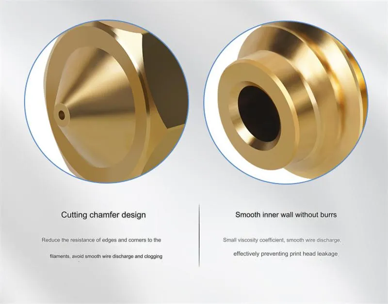 Anycubic Kobra 2 0.4mm Brass Volcano Nozzle Filament High Temperature Resistance CNC Precision for 3D Printer