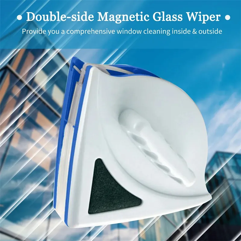 Magnetic Window Cleaner Brush Double-Sided Glass Cleaning Tool Strong Magnet Safety Rope Red Blue ABS PP 3-8mm Glass Thickness High-Rise Home Windows Car Mirrors Magnetic Window Cleaner Brush Double-Sided Glass Cleaning Tool Strong Magnet Safety Rope Red Blue ABS PP 3-8mm Glass Thickness High-Rise Home Windows Car Mirrors