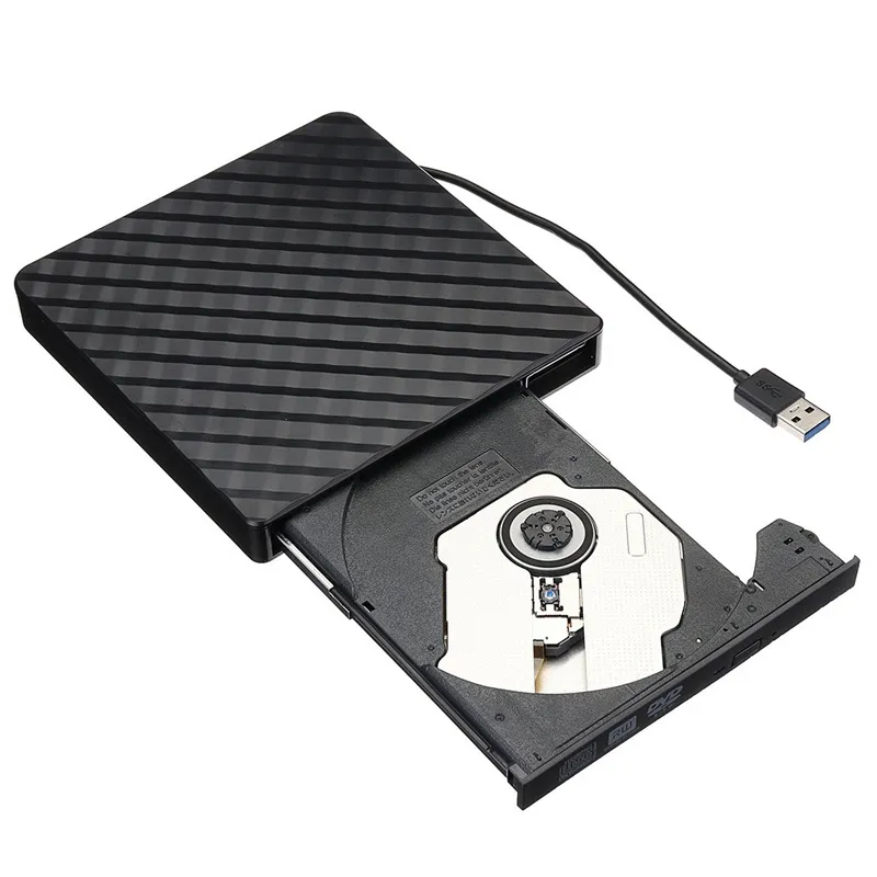 USB3.0 Slim External DVD RW CD Writer Drive Burner Reader Player Portable Optical Drives for Laptop PC DVD Burner DVD