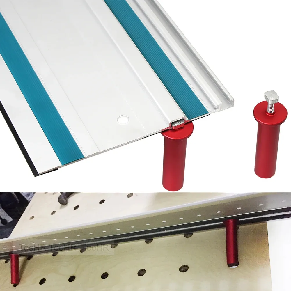 20mm Dog Hole Woodworking Table Limit Blocks 1pc/2pcs Aluminum Alloy Guide Rail Track Workbench Peg Brake Bench Clamp