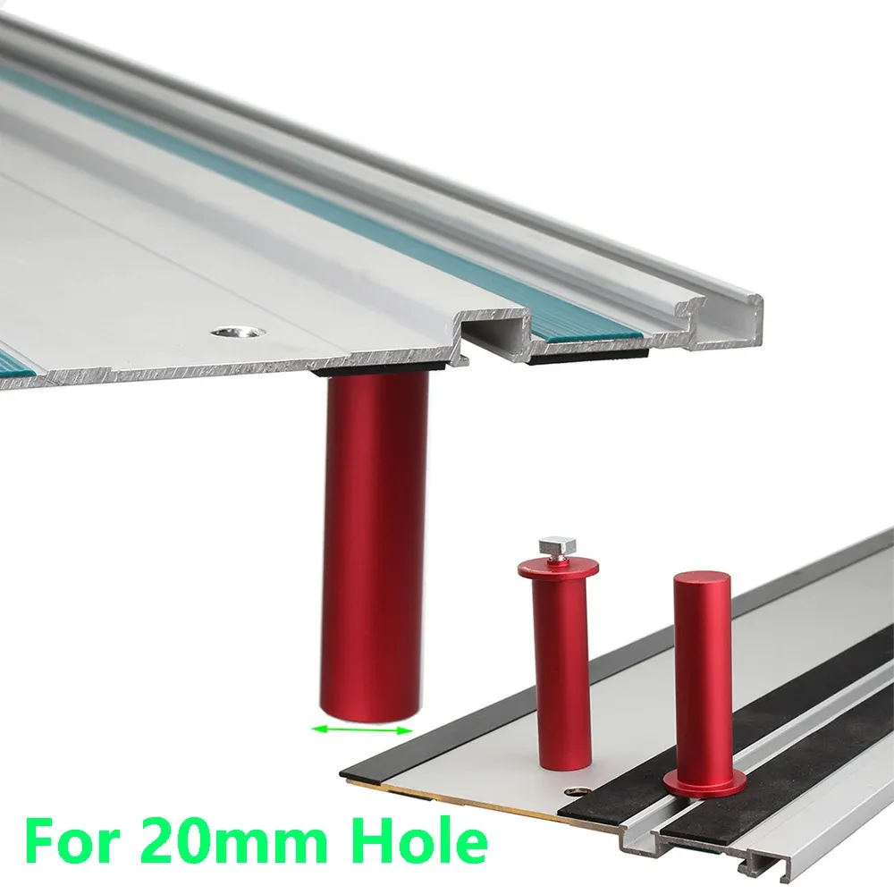 20mm Dog Hole Woodworking Table Limit Blocks 1pc/2pcs Aluminum Alloy Guide Rail Track Workbench Peg Brake Bench Clamp