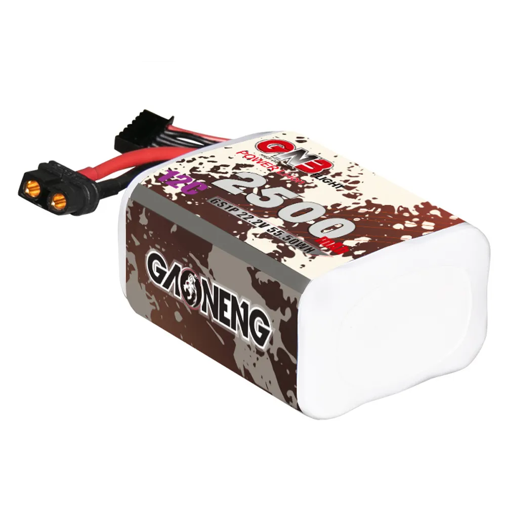 Gaoneng GNB 22.2V 2500mAh 12C 6S Li-ion Battery XT30/XT60 Plug for RC Drone Gaoneng GNB 22.2V 2500mAh 12C 6S Li-ion Battery XT30/XT60 Plug for RC Drone