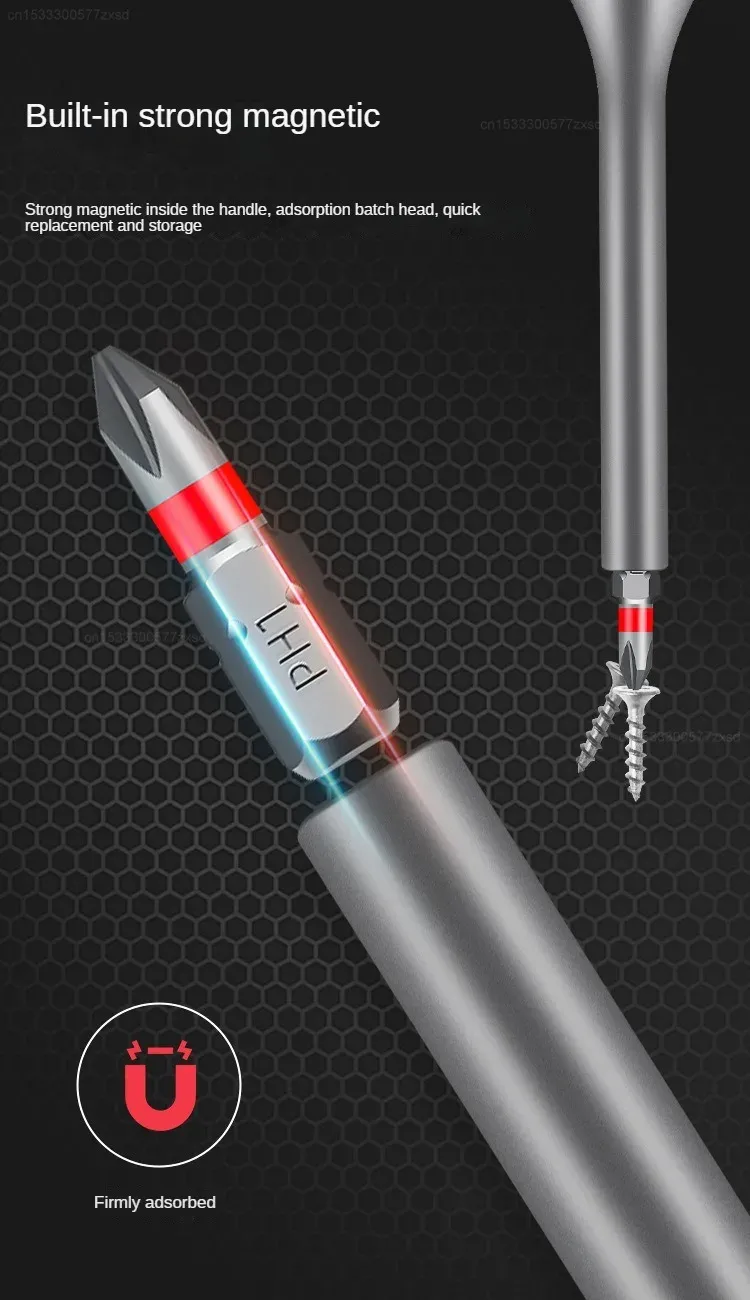 13-in-1 L1005-A Metal Ratchet Screwdriver Set Magnetic Bits Ergonomic Handle CRV Material Portable Maintenance Tools