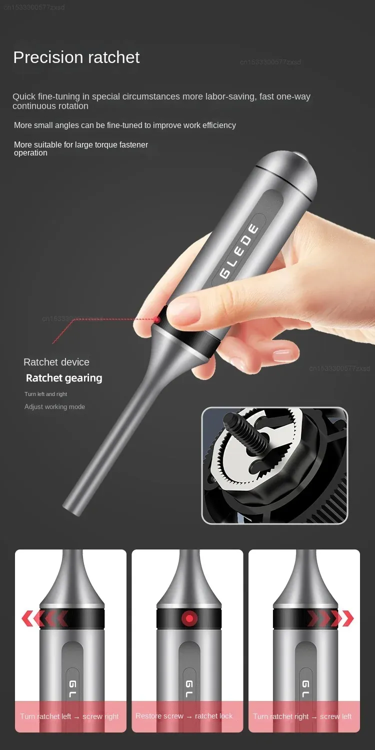 13-in-1 L1005-A Metal Ratchet Screwdriver Set Magnetic Bits Ergonomic Handle CRV Material Portable Maintenance Tools
