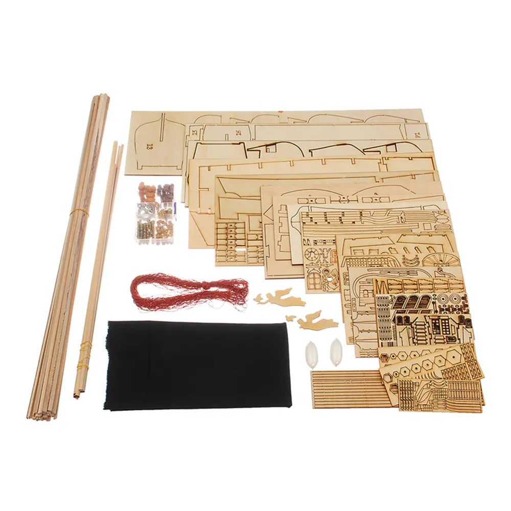 Black Pearl Ship 2024 Edition DIY Hand-assembled Wooden Ship Kit Model