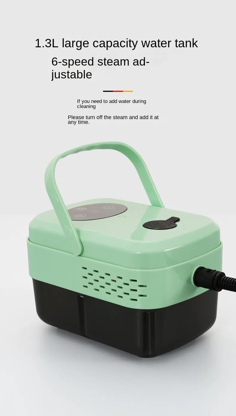1500W 220V High Temperature Steam Cleaner 1300ml Tank Water 15s Quick Heating Steam Cleaner for Kitchen Air Conditioner Cleaning-EU Plug