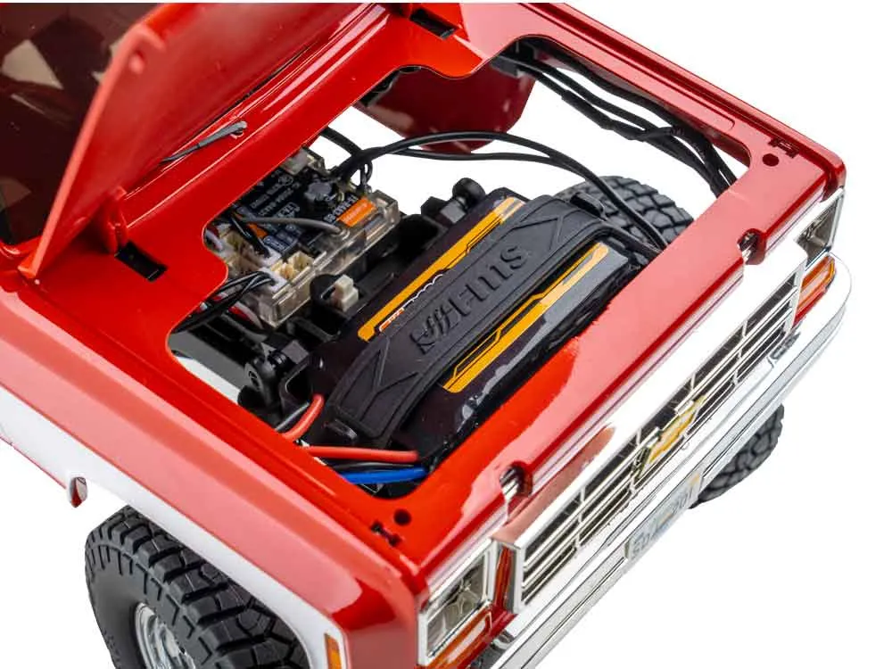 FMS FCX18 Chevrolet K10 RTR 1/18 2.4G 4WD RC Car Rock Crawler Two Speed LED Light Pickup Off Road Climbing Truck Vehicles Models Remote Control Toys