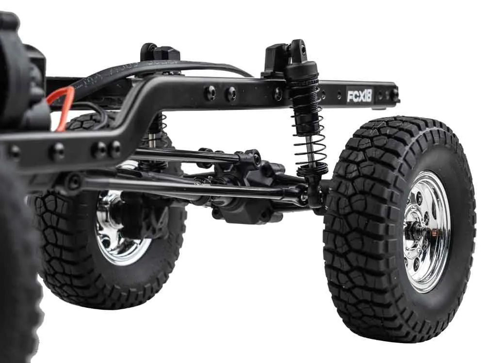 FMS FCX18 Chevrolet K10 RTR 1/18 2.4G 4WD RC Car Rock Crawler Two Speed LED Light Pickup Off Road Climbing Truck Vehicles Models Remote Control Toys