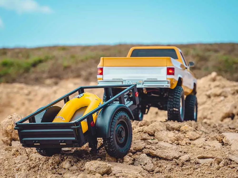 FMS FCX18 Chevrolet K10 RTR 1/18 2.4G 4WD RC Car Rock Crawler Two Speed LED Light Pickup Off Road Climbing Truck Vehicles Models Remote Control Toys