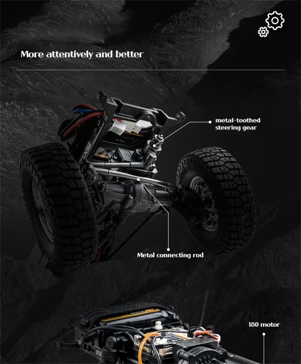 FMS FCX18 Chevrolet K10 RTR 1/18 2.4G 4WD RC Car Rock Crawler Two Speed LED Light Pickup Off Road Climbing Truck Vehicles Models Remote Control Toys