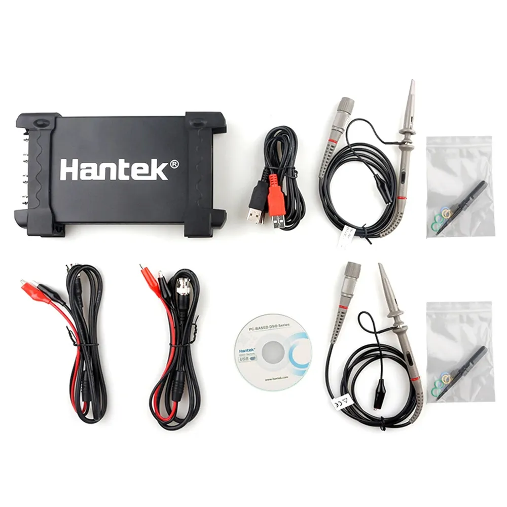 Hantek 6074BE Digital Storage Oscilloscope 4 Channels 70MHz Bandwidth USB Powered