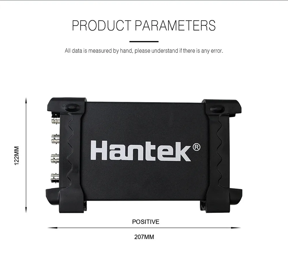 Hantek 6074BE Digital Storage Oscilloscope 4 Channels 70MHz Bandwidth USB Powered