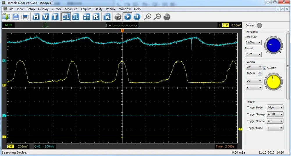 Hantek 6074BE Digital Storage Oscilloscope 4 Channels 70MHz Bandwidth USB Powered
