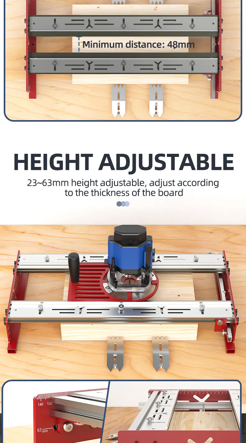 ENJOYWOOD Rout-N-Plane Bench Top Board Mill Capacity Router Sled For Flattening & Surfacing Cutting Boards Glued-Up Panels