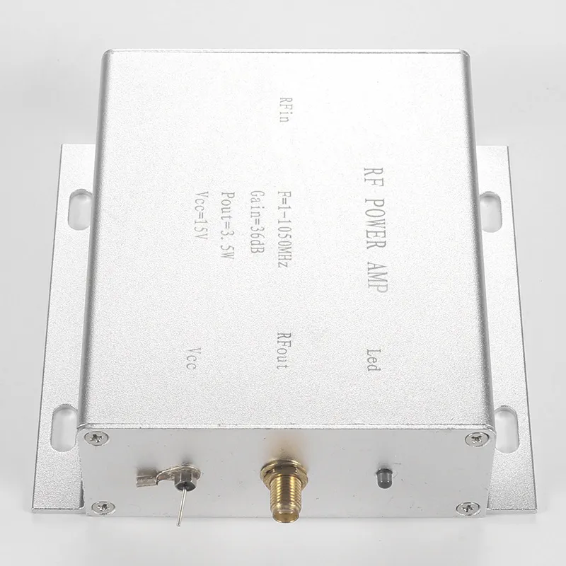 1-1050MHz RF Linear Power Amplifier 3.5W 12-18V 32-36dB Gain SMA Connector Class A for DTMB Signal Boosting