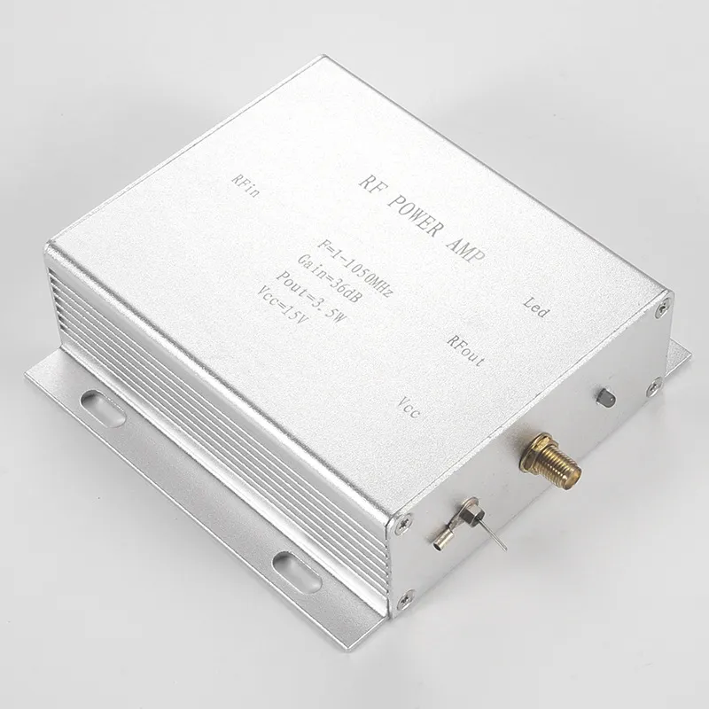 1-1050MHz RF Linear Power Amplifier 3.5W 12-18V 32-36dB Gain SMA Connector Class A for DTMB Signal Boosting