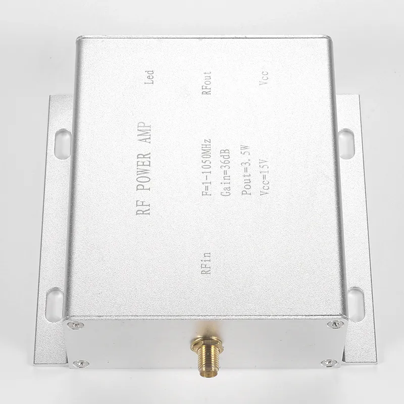 1-1050MHz RF Linear Power Amplifier 3.5W 12-18V 32-36dB Gain SMA Connector Class A for DTMB Signal Boosting