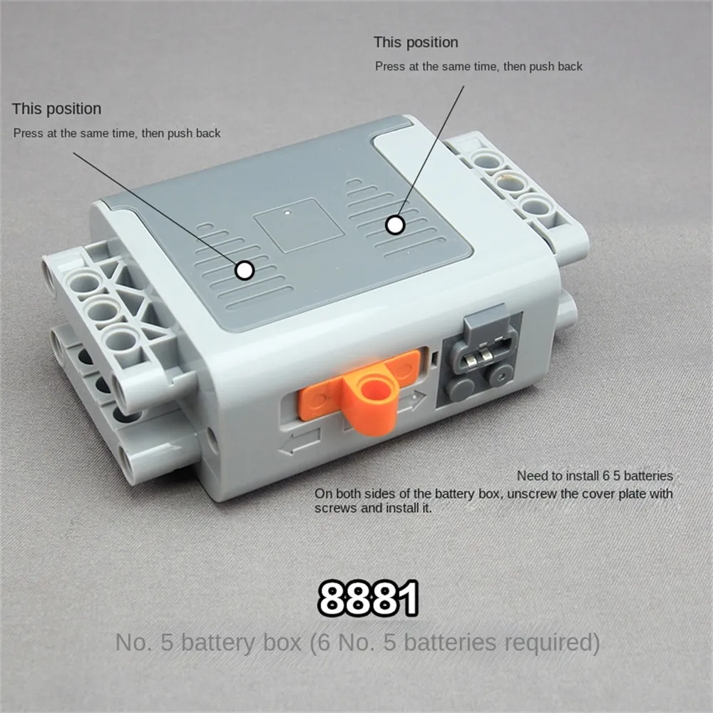 NO.5 NO.7 Battery Box Building Block Parts Compatible with Legao Motor Power Toys NO.5 NO.7 Battery Box Building Block Parts Compatible with Legao Motor Power Toys