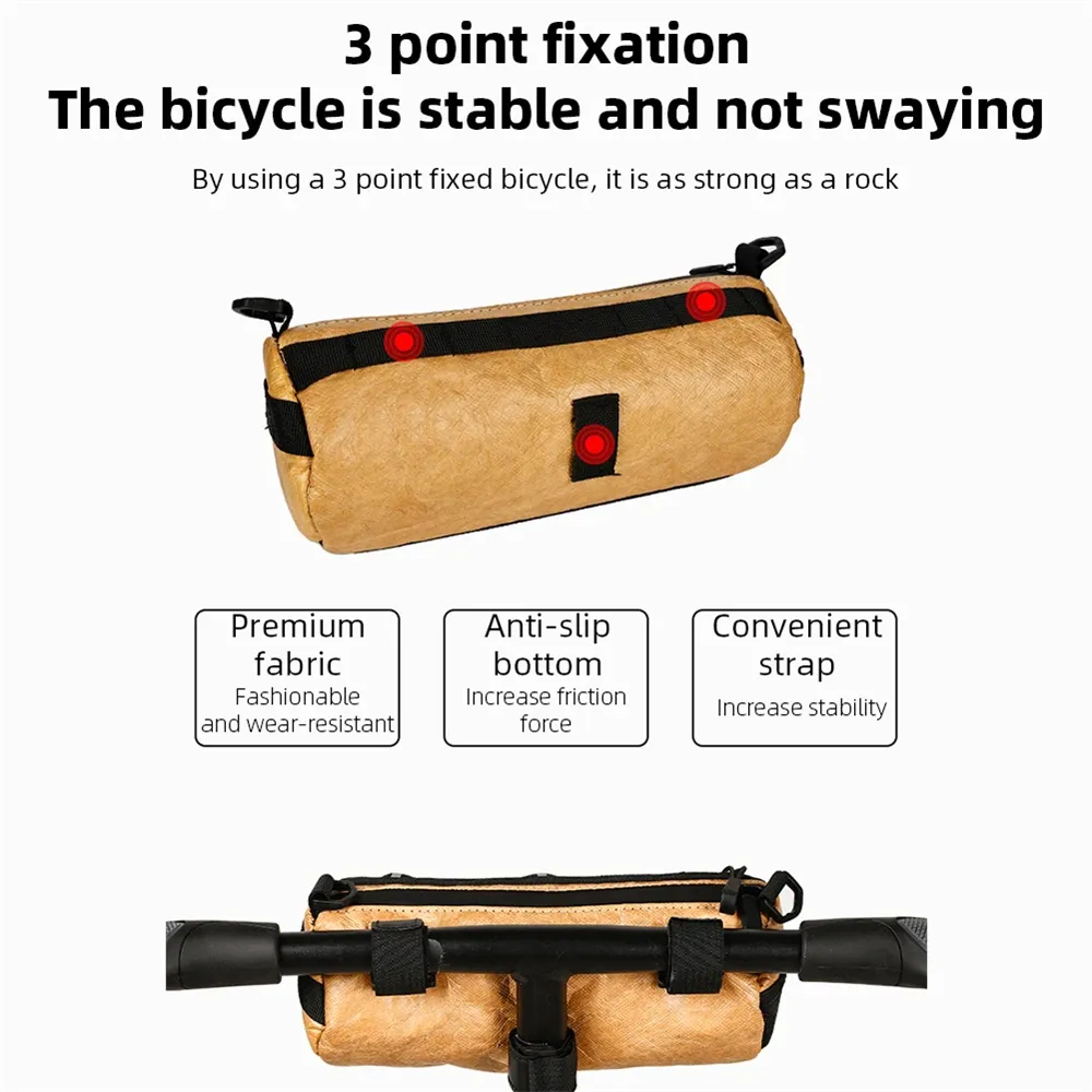 ESLNF Mountain Bike Front Bag Large Capacity Outdoor Storage Waterproof Multifunction Bicycle Bag Accessories ESLNF Mountain Bike Front Bag Large Capacity Outdoor Storage Waterproof Multifunction Bicycle Bag Accessories