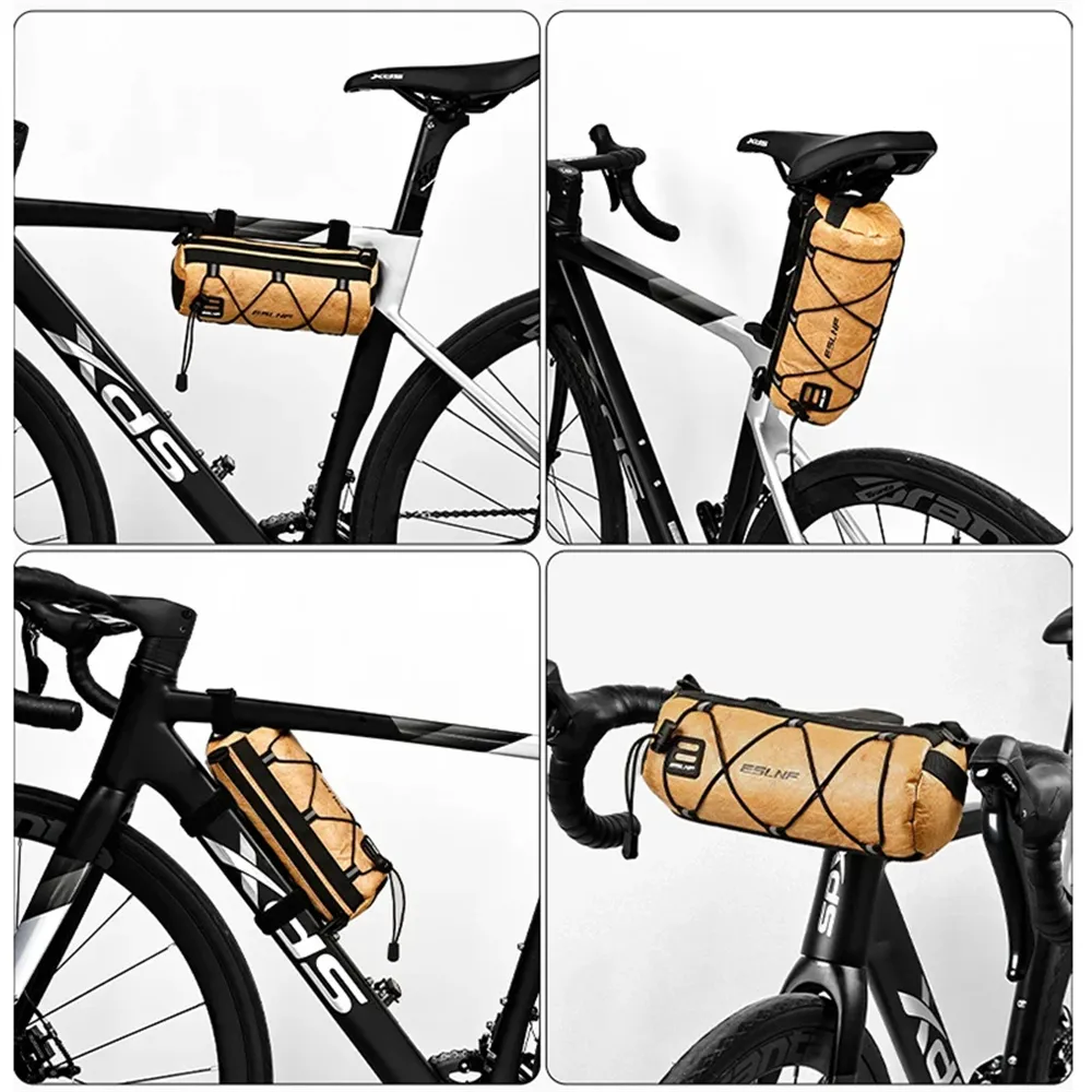 ESLNF Mountain Bike Front Bag Large Capacity Outdoor Storage Waterproof Multifunction Bicycle Bag Accessories ESLNF Mountain Bike Front Bag Large Capacity Outdoor Storage Waterproof Multifunction Bicycle Bag Accessories