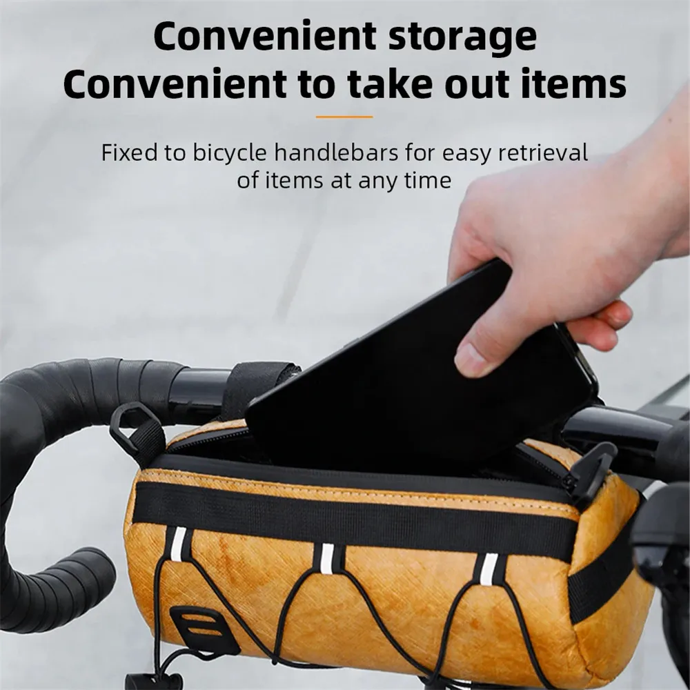 ESLNF Mountain Bike Front Bag Large Capacity Outdoor Storage Waterproof Multifunction Bicycle Bag Accessories ESLNF Mountain Bike Front Bag Large Capacity Outdoor Storage Waterproof Multifunction Bicycle Bag Accessories
