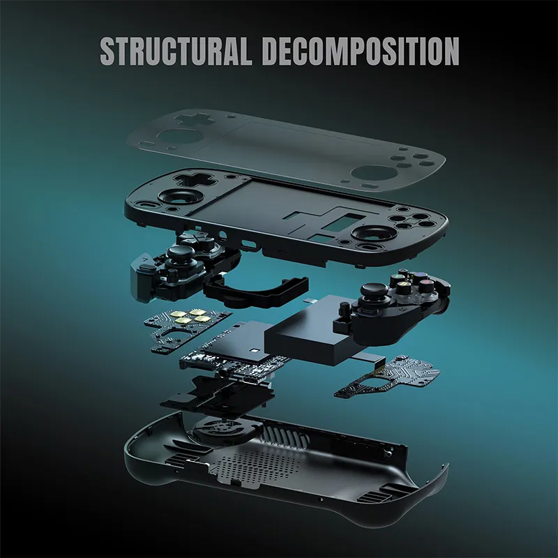 Retroid Pocket Mini 6+128G Handheld Gaming Console 3.7inch 1280*960 AMOLED Display Android 10 Support WiFi6+BT5.1 Displayports Video Game Player Console