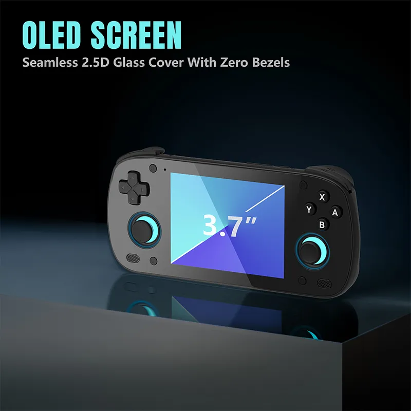 Retroid Pocket Mini 6+128G Handheld Gaming Console 3.7inch 1280*960 AMOLED Display Android 10 Support WiFi6+BT5.1 Displayports Video Game Player Console