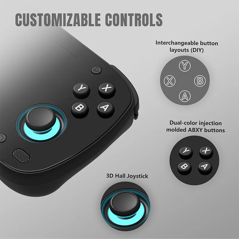 Retroid Pocket Mini 6+128G Handheld Gaming Console 3.7inch 1280*960 AMOLED Display Android 10 Support WiFi6+BT5.1 Displayports Video Game Player Console