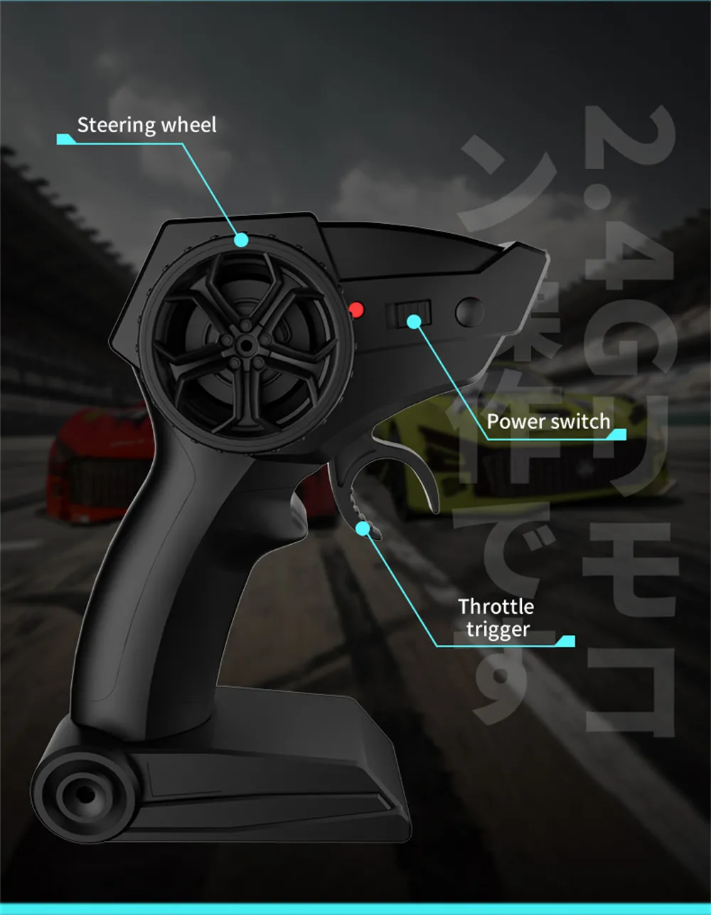 JJRC Q165 1/18 2.4G 4WD Dual Motor with LED Lights Super GT Sport Racing Drift RC Car RC Vehicles Model RTR Child Toys