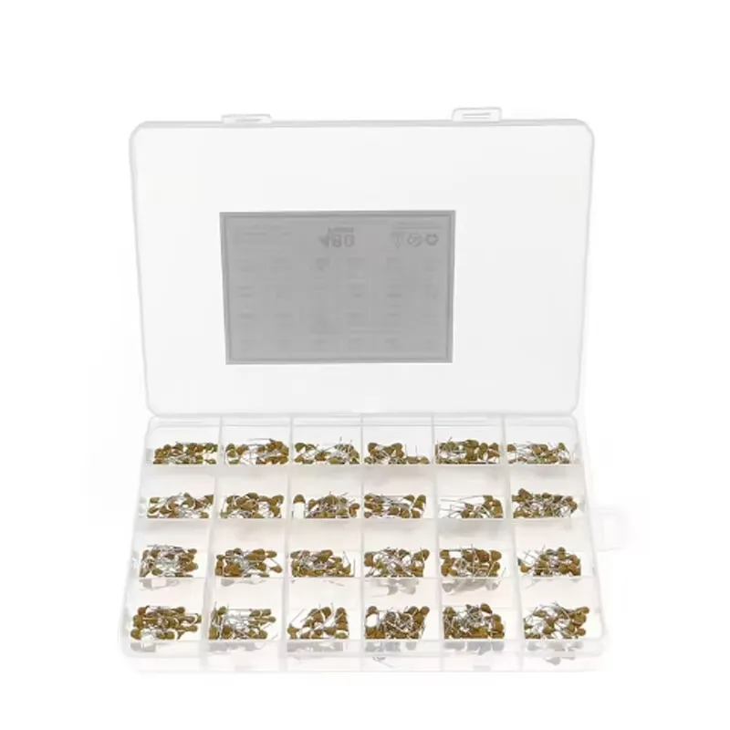 480pcs Monolithic Ceramic Capacitor Assortment Kit 10pF-10uF 50V Fixed Capacitors High Temperature ±10% Tolerance Ideal for Electronics Projects and Repairs 480pcs Monolithic Ceramic Capacitor Assortment Kit 10pF-10uF 50V Fixed Capacitors High Temperature ±10% Tolerance Ideal for Electronics Projects and Repairs