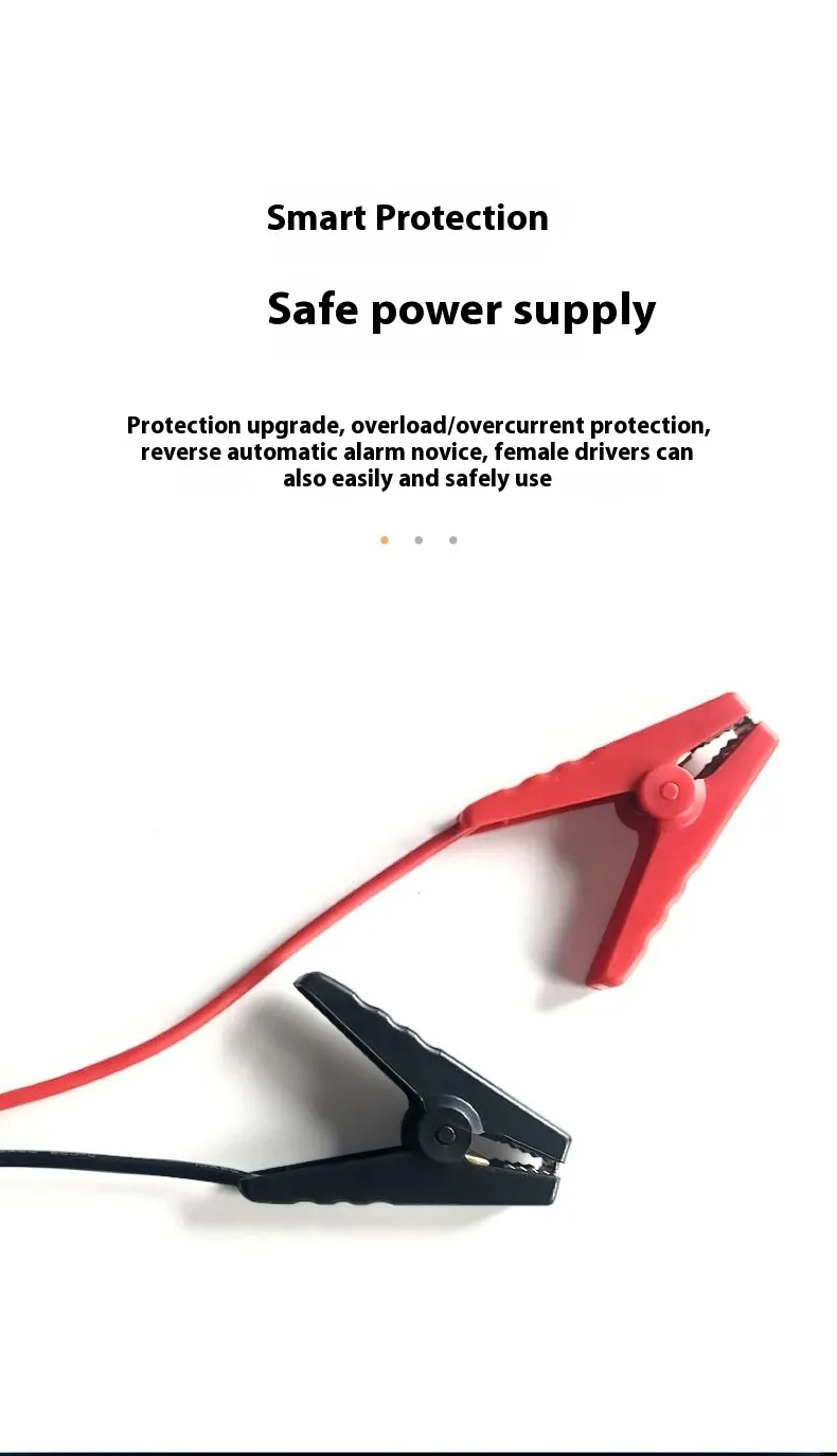 2 In 1 Portable Car Air Pump Emergency Jump Starter Power Bank Inflator with LED Light Fast Inflation Emergency Power Supply