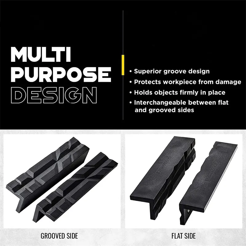 4 Inch 6 Inch Multipurpose Nylon Vise Jaws for Metal Bench Vise Reversible Magnetic Pads