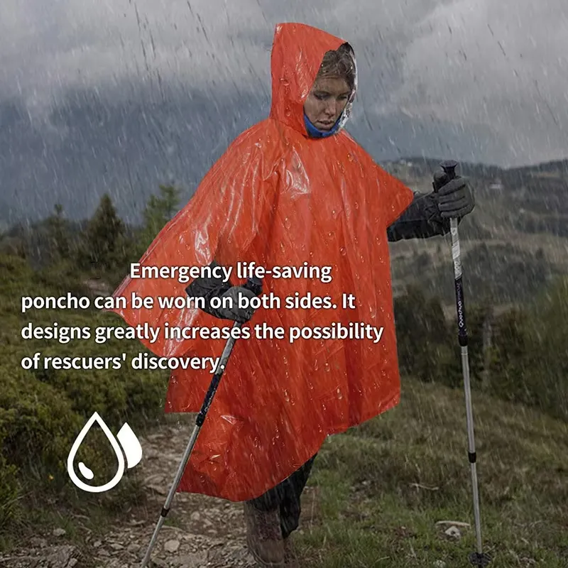 IPRee Outdoor First Aid Raincoat Camping Survival Blanket Desert Emergency Insulation Warm Equipment Body Protection