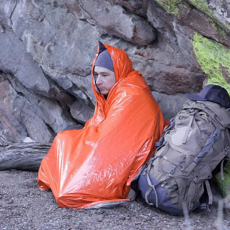 IPRee Outdoor First Aid Raincoat Camping Survival Blanket Desert Emergency Insulation Warm Equipment Body Protection