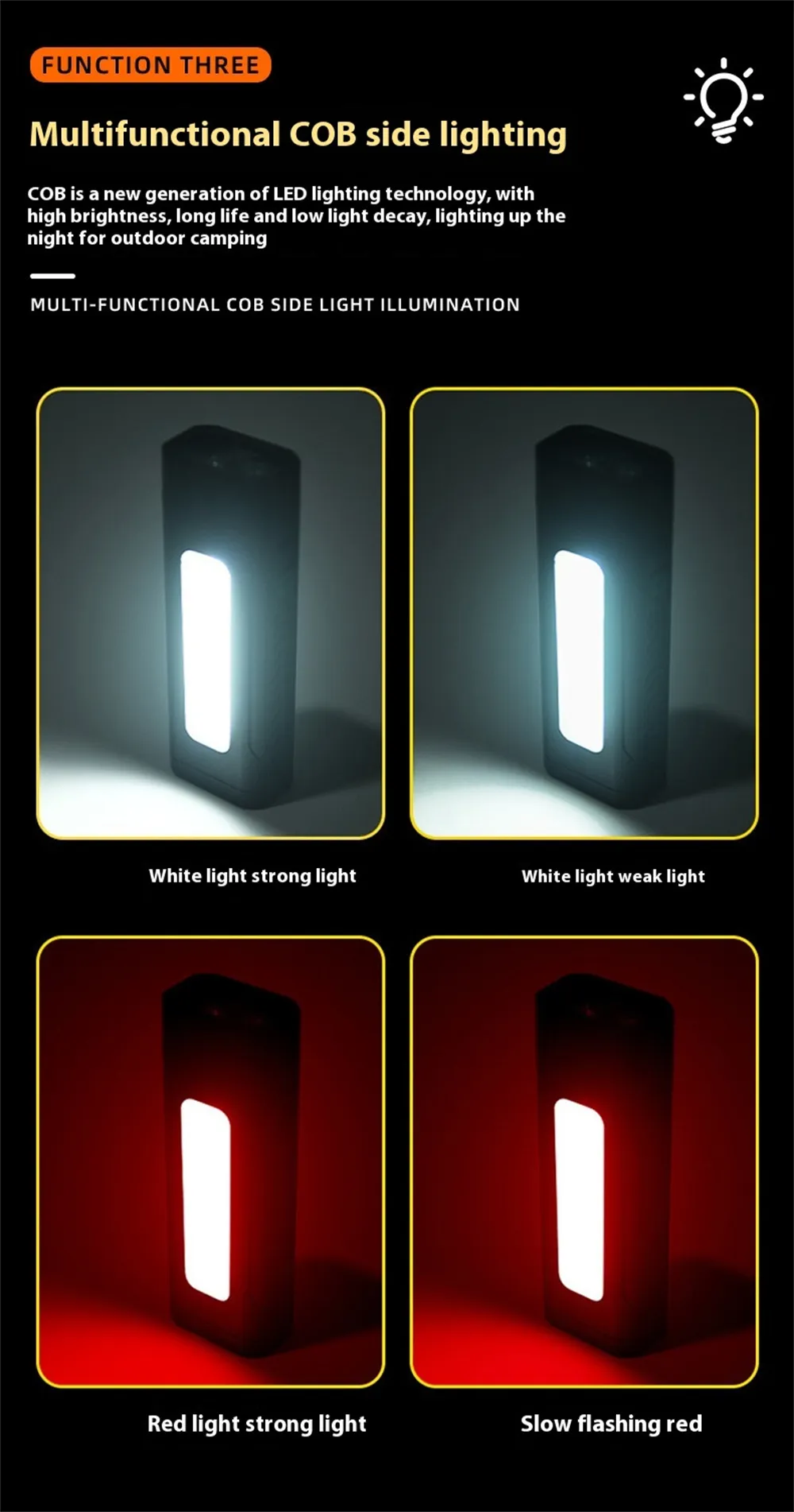 Multi-Functional Strong LED Flashlight With COB Side Light Portable USB Rechargeable Mini Torch Super Bright Cycling Bike Head Light Outdoor Hiking Camping Lamp Multi-Functional Strong LED Flashlight With COB Side Light Portable USB Rechargeable Mini Torch Super Bright Cycling Bike Head Light Outdoor Hiking Camping Lamp