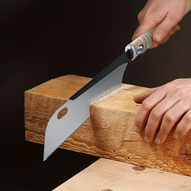 Pull Saw 6-Inch SK5 Steel Single-Edge 17 TPI Flexible Blade for Precise Cross Length Cuts Woodworking Tool