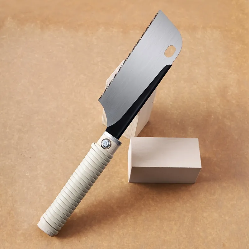 Pull Saw 6-Inch SK5 Steel Single-Edge 17 TPI Flexible Blade for Precise Cross Length Cuts Woodworking Tool