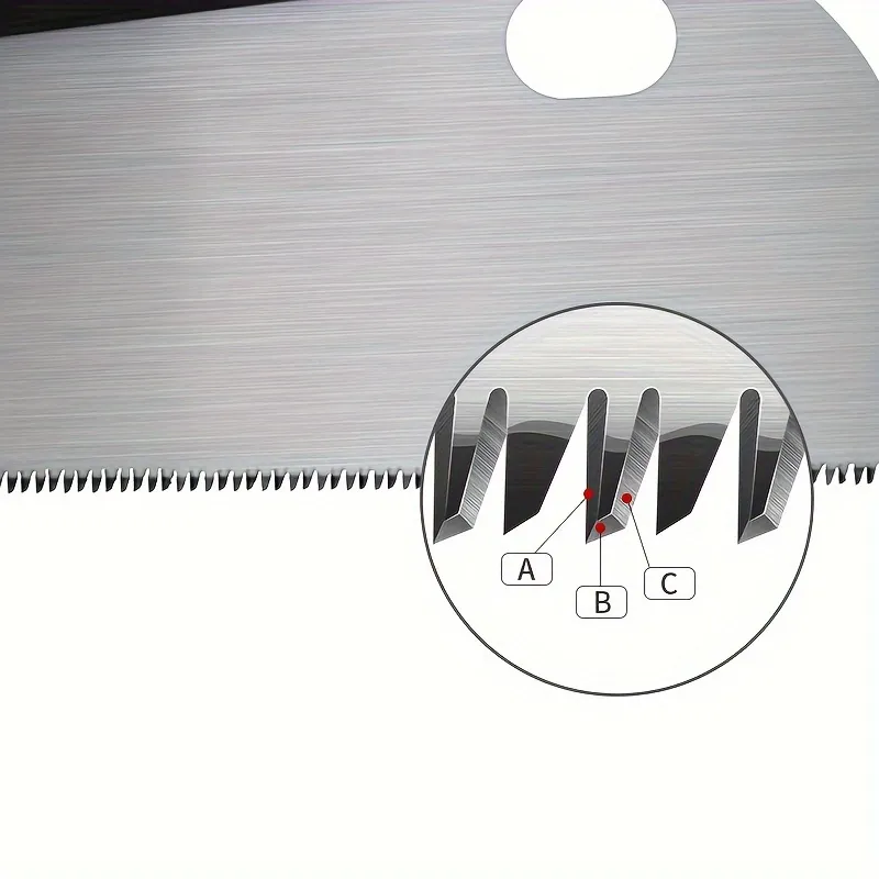 Pull Saw 6-Inch SK5 Steel Single-Edge 17 TPI Flexible Blade for Precise Cross Length Cuts Woodworking Tool