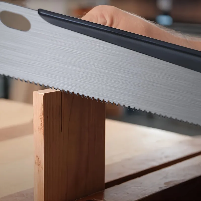 Pull Saw 6-Inch SK5 Steel Single-Edge 17 TPI Flexible Blade for Precise Cross Length Cuts Woodworking Tool
