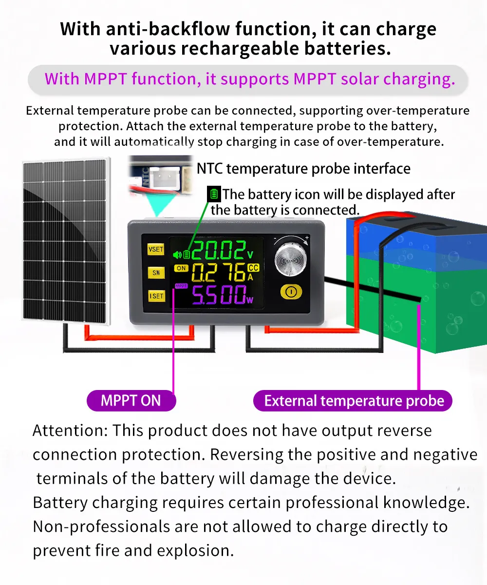 Sinilink XY-SK150 DC Adjustable Power Supply 6-36V 0-7A 150W Buck Boost Converter Constant Voltage Current Solar Charging Module MPPT Sinilink XY-SK150 DC Adjustable Power Supply 6-36V 0-7A 150W Buck Boost Converter Constant Voltage Current Solar Charging Module MPPT