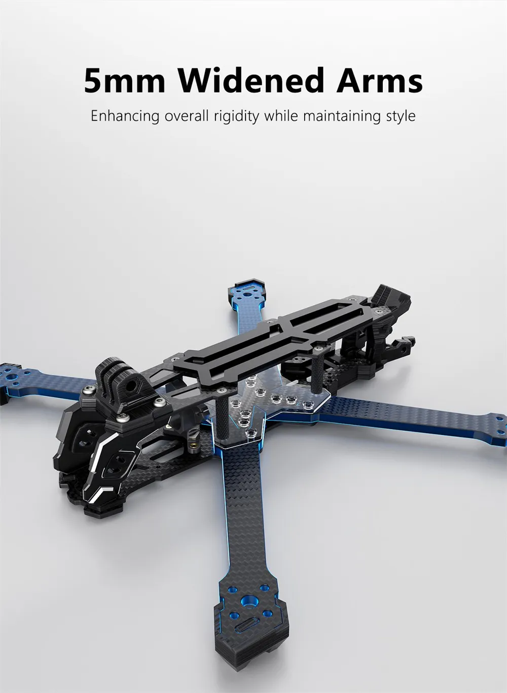 GEPRC Vapor-X 5 Inch/ 6 Inch Carbon Fiber Frame Kit & Frame Arm for RC FPV Racing Drone