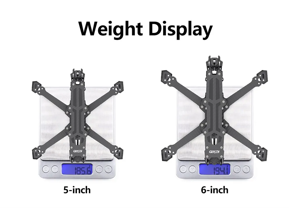 GEPRC Vapor-X 5 Inch/ 6 Inch Carbon Fiber Frame Kit & Frame Arm for RC FPV Racing Drone
