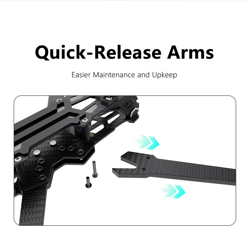 GEPRC Vapor-X 5 Inch/ 6 Inch Carbon Fiber Frame Kit & Frame Arm for RC FPV Racing Drone