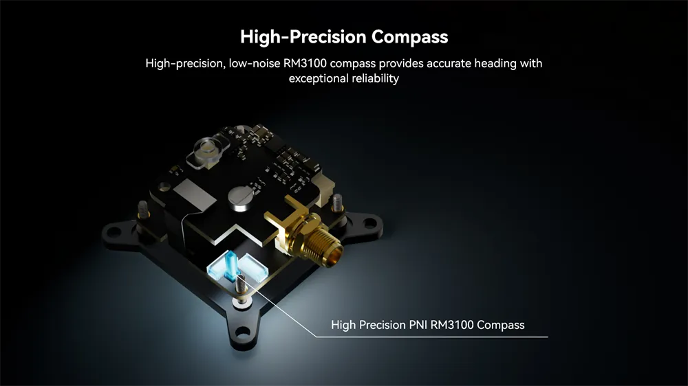 Holybro H-RTK NEO-F9P GPS Integrated GNSS Receiver RM3100 Compass for Base Station / Fixed Wing / Multi-Copter