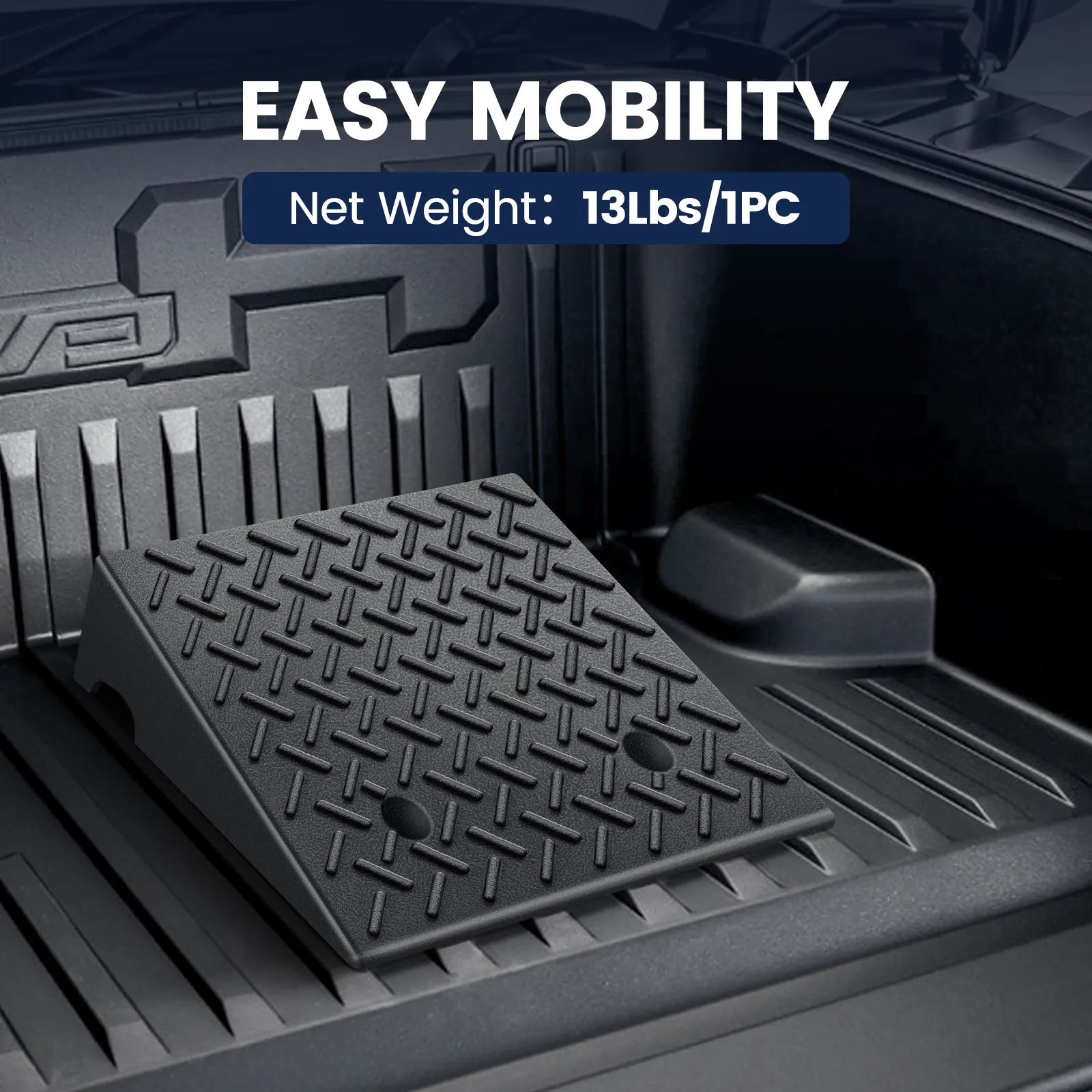 5 inch Plastic Curb Ramps for DIY Car Maintenance