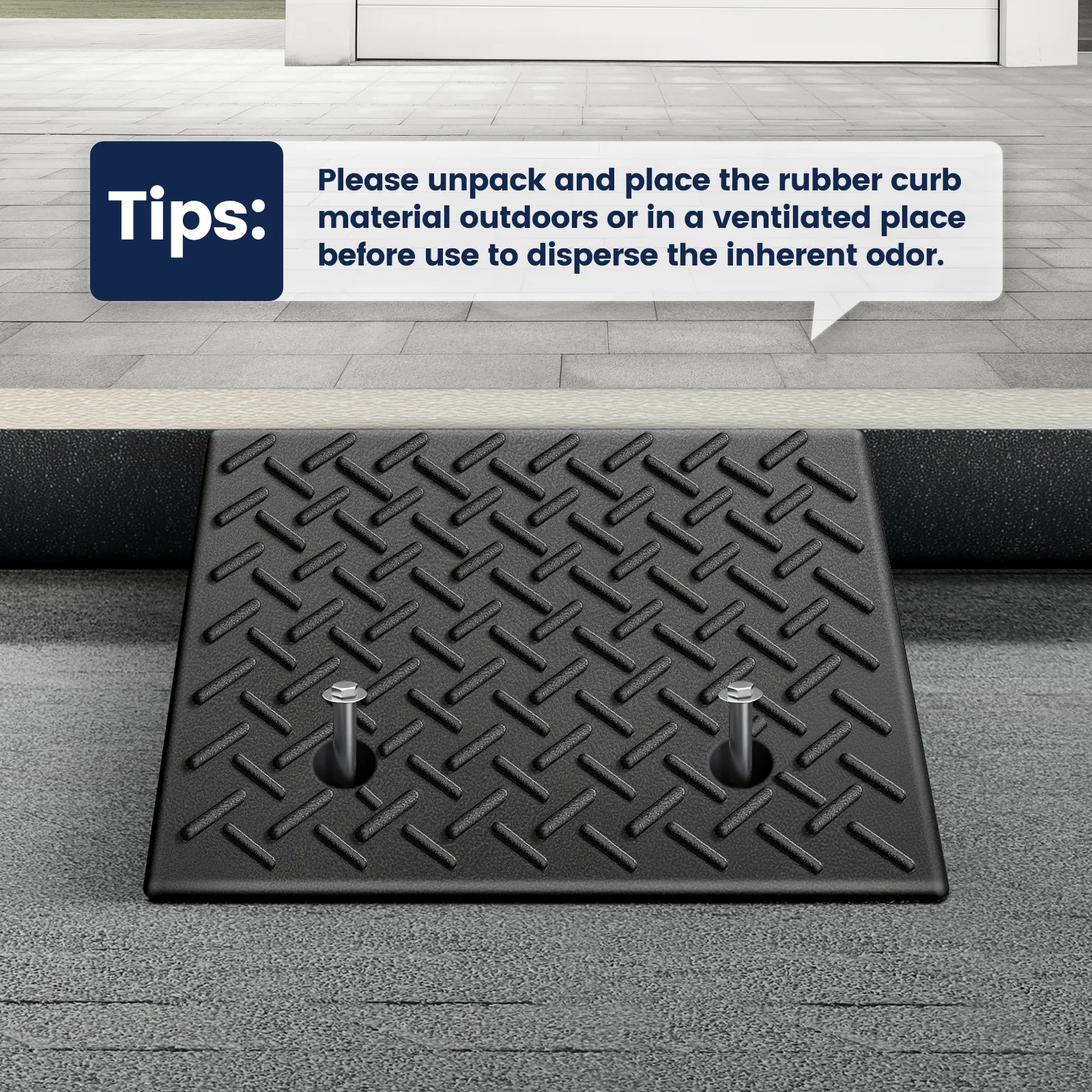 5 inch Plastic Curb Ramps for DIY Car Maintenance